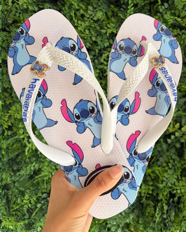 Stitch Decorated Flip-flops